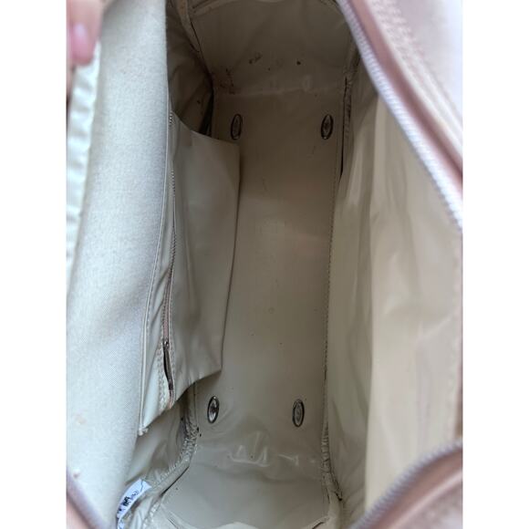 Vintage Cream Faux Leather Messenger/Shoulder Bag 1970s-1980s - Picture 10 of 11